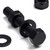 10x Black, Hex Head, (PP), M10 x 60mm, Plastic Bolts,Nuts & Washers, -Screws