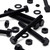 5x Black PP Hex Head Plastic Screws & Bolts M16 x 150 mm, Nuts & Washers