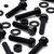 10x Black Nylon PA66 Hex Head Plastic Bolts, Nuts & Washers - M12x50mm