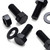 20x Black Nylon Hex Head Plastic Screws & Bolts M10 x 25 mm, Nuts & Washers