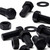 20x Black Nylon Hex Head Plastic Screws & Bolts M10 x 25 mm, Nuts & Washers