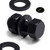 20x Black Nylon Hex Head Plastic Screws & Bolts M10 x 25 mm, Nuts & Washers