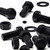 20x Black Nylon Hex Head Plastic Screws & Bolts M10 x 25mm, Nuts & Washers