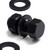 20x Black Nylon Hex Head Plastic Screws & Bolts M10 x 25mm, Nuts & Washers