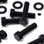 20x Black Nylon PA66 Hex Head Plastic Bolts, Nuts & Washers - M10x40mm