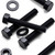 10x Black Nylon Hex Head Plastic Screws & Bolts M10 x 50mm, Nuts & Washers