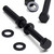 10x Black Nylon Hex Head Plastic Screws & Bolts M10 x 70mm, Nuts & Washers