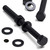 10x Black Nylon Hex Head Plastic Screws & Bolts M10 x 70mm, Nuts & Washers