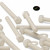 5x Natural Nylon Hex Head Screws & Bolts M12 x 150mm, Nuts & Washers