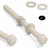 5x Natural Nylon Hex Head Screws & Bolts M12 x 150mm, Nuts & Washers