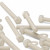 5x Natural Nylon Hex Head Screws & Bolts M12 x 150mm, Nuts & Washers