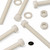 10x Natural, Hex Head, Nylon, M10 x 100mm, Plastic Bolts,Nuts & Washers, -Screws