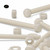 5x Natural, Hex Head, Nylon, M12 x 100 mm, Plastic Bolts,Nuts & Washers, -Screws