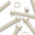5x Natural, Hex Head, Nylon, M12 x 100mm, Plastic Bolts,Nuts & Washers, -Screws