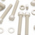 5x Natural Nylon Hex Head Screws & Bolts M16 x 100mm, Nuts & Washers