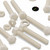 5x Natural, Hex Head, Nylon, M16 x 100mm, Plastic Bolts,Nuts & Washers, -Screws