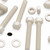5x Natural Nylon Hex Head Screws & Bolts M16 x 100mm, Nuts & Washers