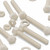 5x Natural Nylon Hex Head Screws & Bolts M16 x 100mm, Nuts & Washers