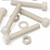 5x Natural Nylon Hex Head Screws & Bolts M16 x 100mm, Nuts & Washers