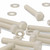 5x Natural Nylon Hex Head Screws & Bolts M16 x 100mm, Nuts & Washers