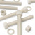 5x Natural, Hex Head, Nylon, M20 x 150mm, Plastic Bolts,Nuts & Washers, -Screws