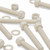 5x Natural Nylon Hex Head Screws & Bolts M20 x 150mm, Nuts & Washers