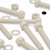 5x Natural Nylon Hex Head Screws & Bolts M20 x 150mm, Nuts & Washers