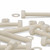 5x Natural Nylon Hex Head Screws & Bolts M20 x 150mm, Nuts & Washers