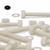 5x Natural Nylon Hex Head Screws & Bolts M20 x 150mm, Nuts & Washers