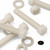 10x Natural Nylon Hex Head Screws & Bolts M10 x 60 mm, Nuts & Washers