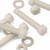 10x Natural Nylon Hex Head Screws & Bolts M10 x 60 mm, Nuts & Washers