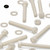 10x Natural, Hex Head, Nylon, M10 x 75mm, Plastic Bolts,Nuts & Washers, -Screws