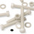 10x Natural, Hex Head, Nylon, M10 x 75mm, Plastic Bolts,Nuts & Washers, -Screws