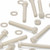 10x Natural Nylon Hex Head Screws & Bolts M10 x 75mm, Nuts & Washers