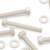 10x Natural, Hex Head, Nylon, M10 x 75mm, Plastic Bolts,Nuts & Washers, -Screws