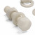 5x Natural Nylon PA66 Hex Head Plastic Bolts, Nuts & Washers - M16 x 65 mm