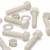 10x Natural Nylon Hex Head Screws & Bolts M12 x 50mm, Nuts & Washers