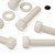 10x Natural Nylon Hex Head Screws & Bolts M12 x 50mm, Nuts & Washers