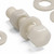 10x Natural Nylon Hex Head Screws & Bolts M12 x 50mm, Nuts & Washers