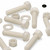 10x Natural, Hex Head, Nylon, M12 x 50mm, Plastic Bolts,Nuts & Washers, -Screws