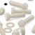 20x Natural, Hex Head, Nylon, M10 x 40mm, Plastic Bolts,Nuts & Washers, -Screws