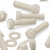 20x Natural, Hex Head, Nylon, M10 x 40mm, Plastic Bolts,Nuts & Washers, -Screws