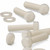 20x Natural Nylon Hex Head Screws & Bolts M10 x 40mm, Nuts & Washers