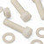 20x Natural Nylon Hex Head Screws & Bolts M10 x 40mm, Nuts & Washers
