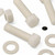 20x Natural Nylon PA66 Hex Head Plastic Bolts, Nuts & Washers - M10 x 40 mm