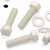20x Natural Nylon Hex Head Screws & Bolts M10 x 40mm, Nuts & Washers