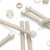 5x Natural Nylon Hex Head Screws & Bolts M16 x 150mm, Nuts & Washers