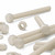5x Natural Nylon PA66 Hex Head Plastic Bolts, Nuts & Washers - M16x150mm