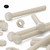 5x Natural, Hex Head, Nylon, M16 x 150mm, Plastic Bolts,Nuts & Washers, -Screws