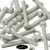 50x Natural Glass Filled Nylon Hex Head Screws M5 x 40mm, Nuts & Washers
